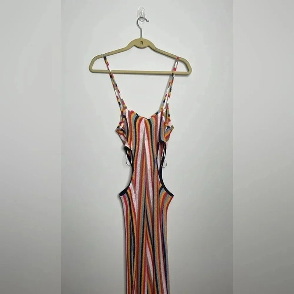 Zara Multicolored Jumpsuit with Side Cutouts - Picture 7 of 10
